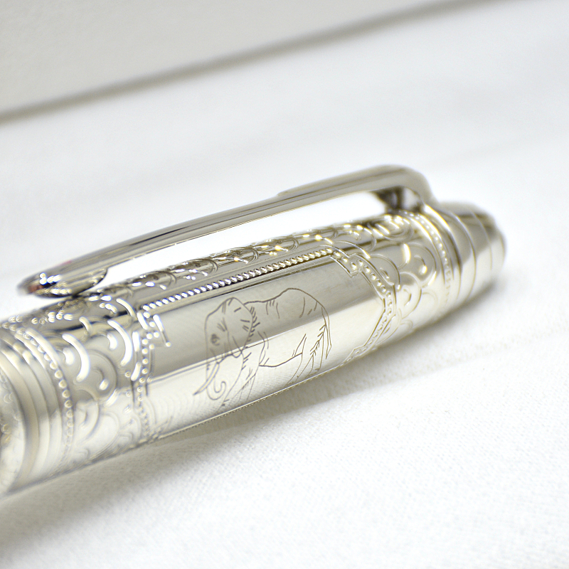 wholesale high quality Black elephant 163 Roller Ballpoint / Fountain pen business office stationery classics Write ball pens Gift