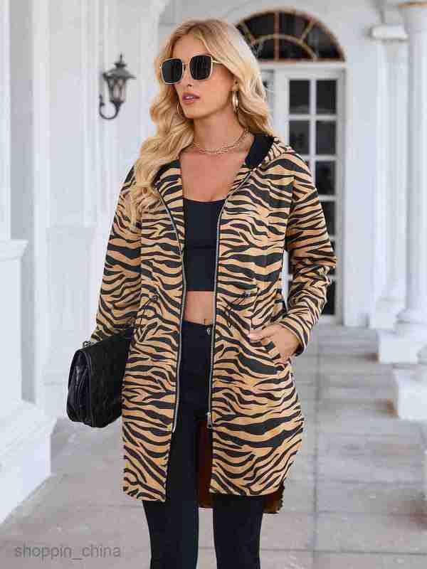 fashion Women Jackets Coats Women's Autumn/Winter Hooded Zipper Long Coat