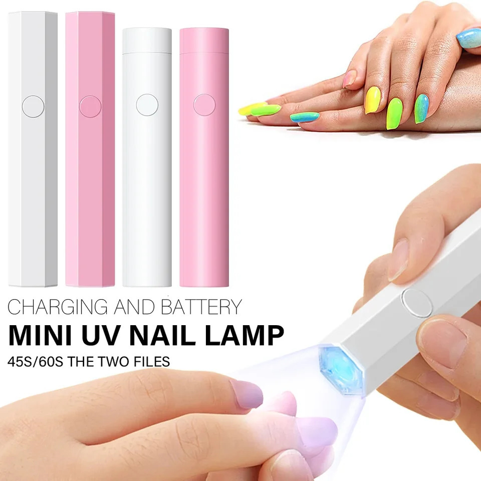 CNHIDS Portable Salon Quick Dry USB Nail Dryer Machine Home Po Tools Professional UV LED Nail Lamp Mini Flashlight Pen 240626