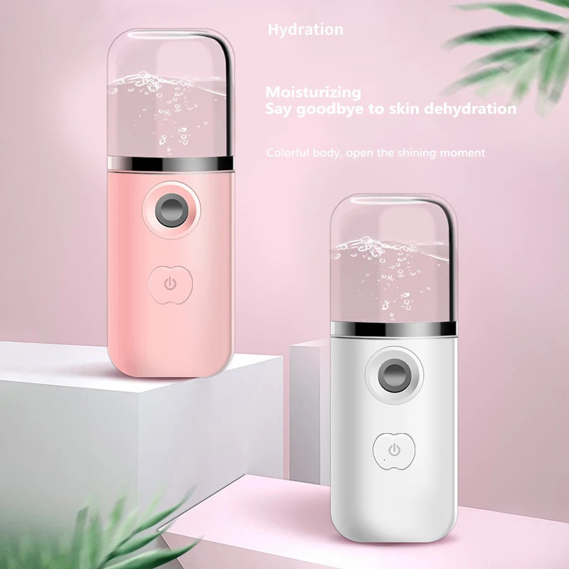 Mini Nano Sprayer Cooler Steamer USB Rechargeable Mini Humidifier Skin Face Care Nebulizer Beauty Spa 240626
