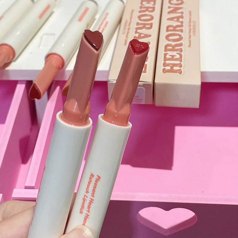 Water Mirror Solid Lip Gloss Moisturizing Love Shape Lipstick Crystal Jelly Transparent Lip Tint Long Lasting Makeup Cosmetic 240626