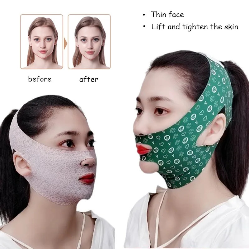 Chin Cheek Slimming Bandage V Shaper Line Mask Face Anti Strap Band Sleeping Health Beauty Skin Care Tool 240626