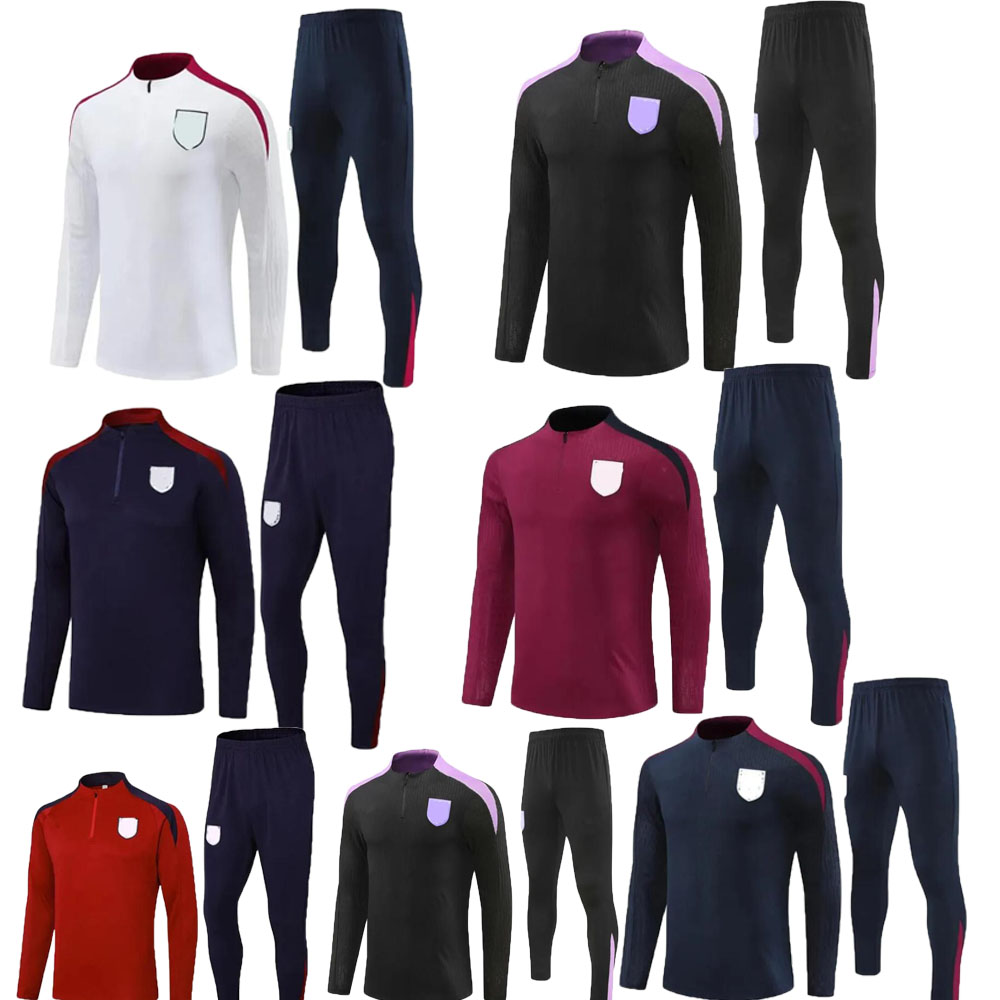 24/25 ENGLANDs tracksuit soccer jersey training suit KANE 2024/2025 ENGLANDs STERLING MOUNT FODEN SAKA training suit MEN national football sets uniform HXLO