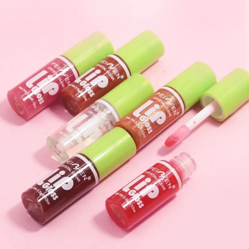 6PCS Moisturizing Lip Gloss Transparent Lip Oil Hydrating Lip Glaze Lip Plumper Hydrating Make Up Liquid Lipstick Lips Cosmetics 240626
