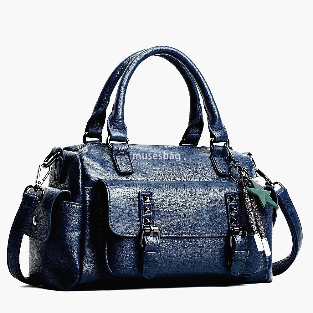 New European and American retro simple and elegant women's handbag mother's bag women's fashion large capacity crossbody bag shoulder b