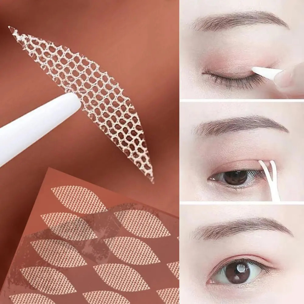 MLXL Eyelid Tape Sticker Invisible Double Fold Eyelid Lace Paste Clear Beige Stripe Natural Self-adhesiveEye Tape Makeup Tool 240626
