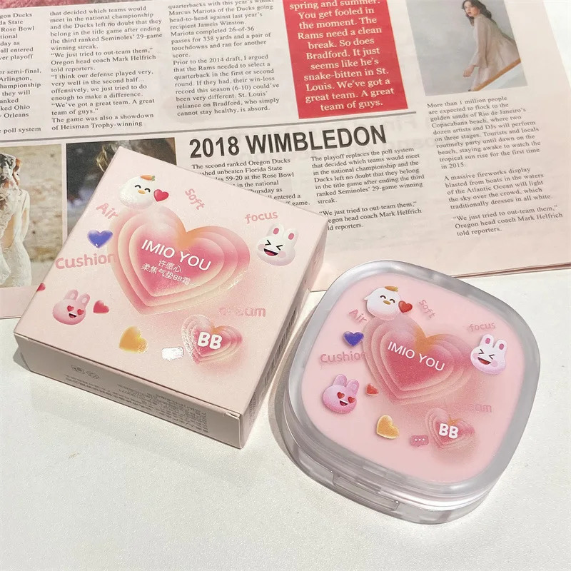 IMIO YOU Skin Nourishing Air Cushion BB CC Cream Concealer Lasting Moisturizing Liquid Foundation Mixed Oil Dry Skin 240626