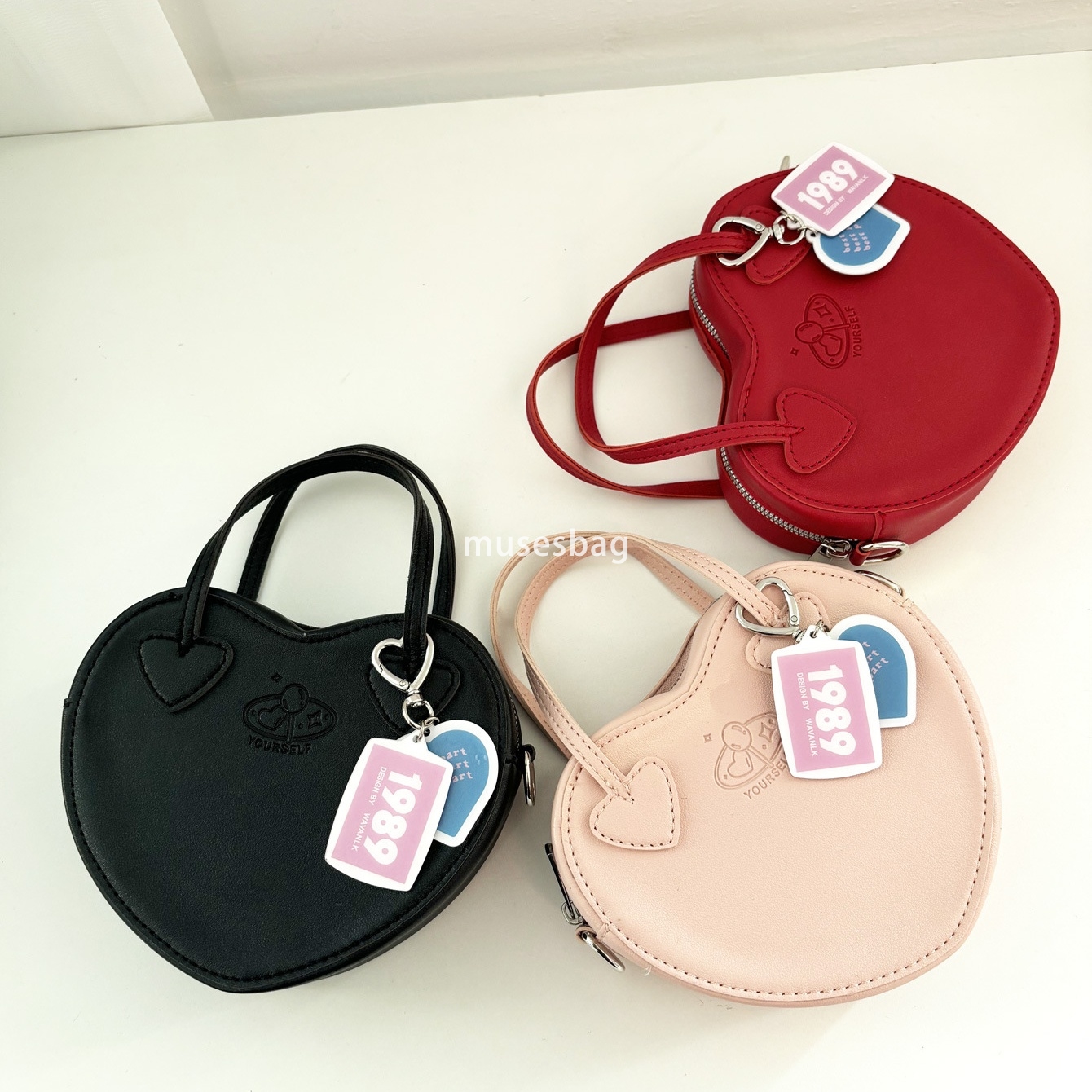 New street trend niche design with cheese and milk candy homemade sweet girl crossbody bag playful peach heart handbag mini heart shaped bag