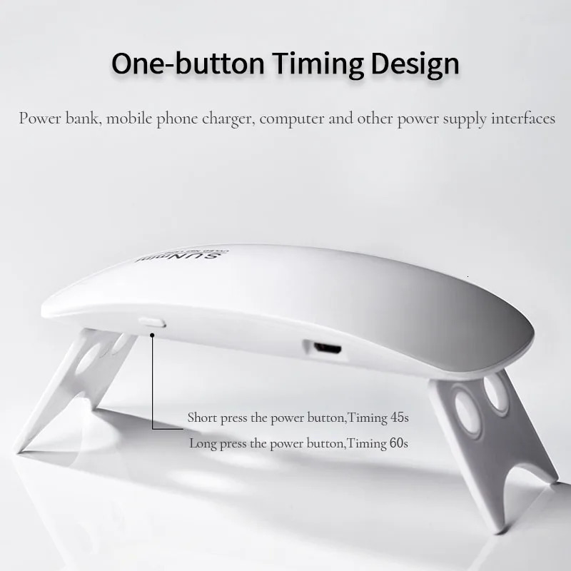 Mini Mouse Gel Nails Polish Drying Lamp USB Nail Po Machine Professional Manicure Tool Salon Equipment 240626