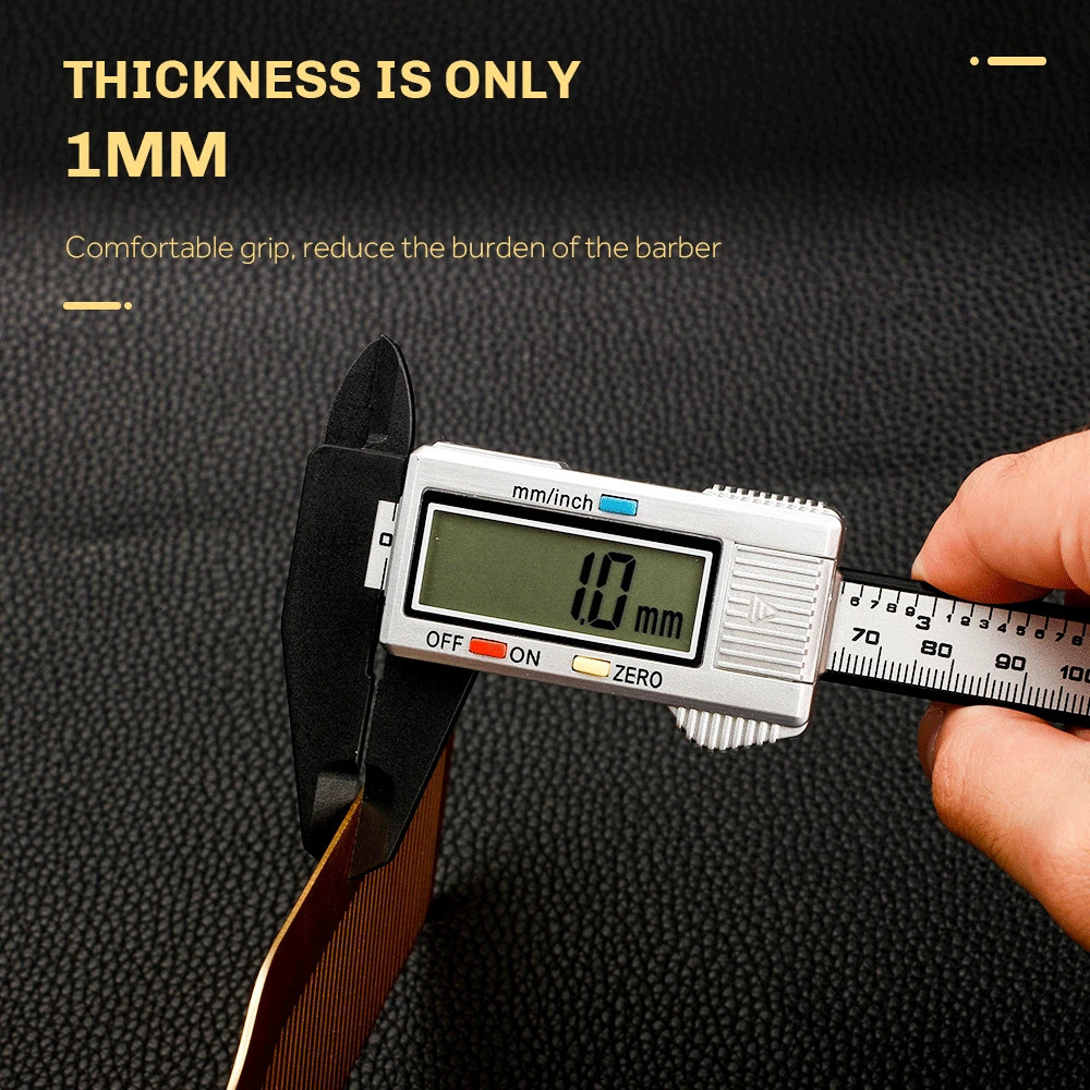 Metal Aluminum Hair Comb Hairdressing Accessories Barber Tools Aluminum Gold Durable Haircut Comb Salon Hair Styling Tools 240627