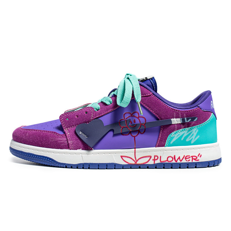 Shoes Men Ddmysports S New Explosive Students Graffiti Design Sense Chic Ong Kong Only Board Shoes Outdoor tudents ense