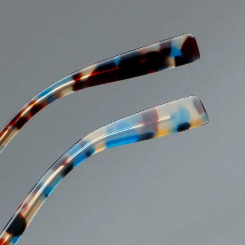 Eyeglass Frame F. DRACON Plate Glasses Frame Fashionable Retro Mens Glasses Frame Anti Blue Light Optical Prescription Glasses Mens 5805 y240627 - view 6