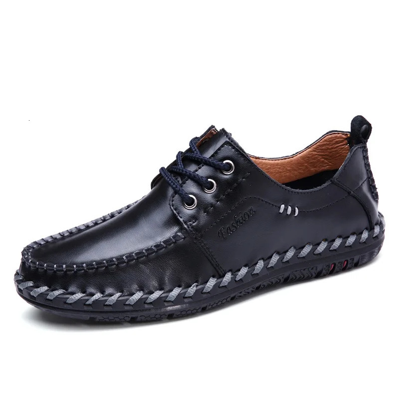 Classic Mens Loafers Fashion Business Casual Shoes Comfortable Leisure Flats Vintage Loafers Men Driving Shoe 240626