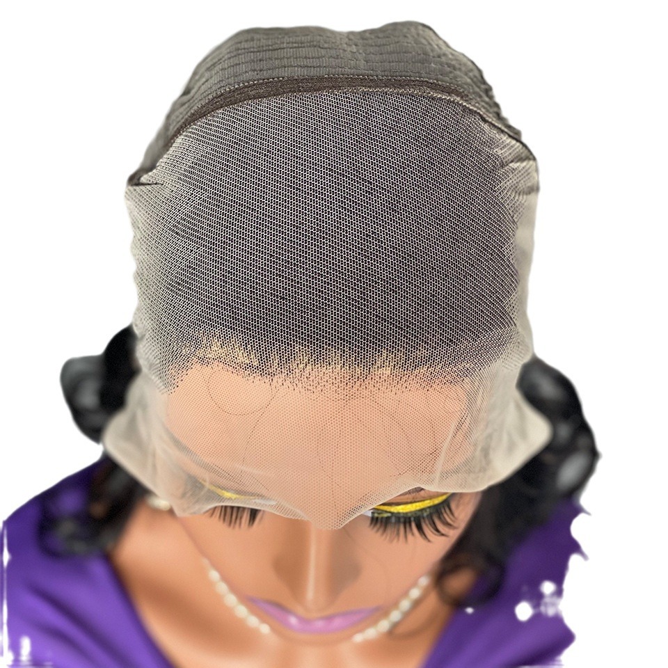 Promotion Water Wave Front Human Hair Wigs 13x4Lace Front Wig Closure Glueless Ready To Go Wear180% Density Curly Short Bob