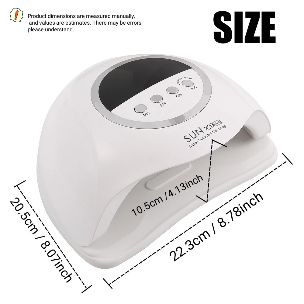 320W 72Beads LED/UV Lights Drying Lamp For Curing Gel LED Nail Po Machine Professional Manicure Tool Salon Equipment 240626