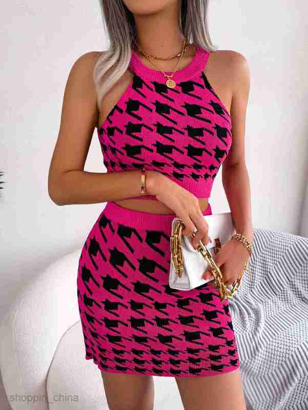 women Two Piece Dress Sets Spring/Summer Fashion Qianniao Gelu Navel Top Wrapped Hip Skirt Set for Women