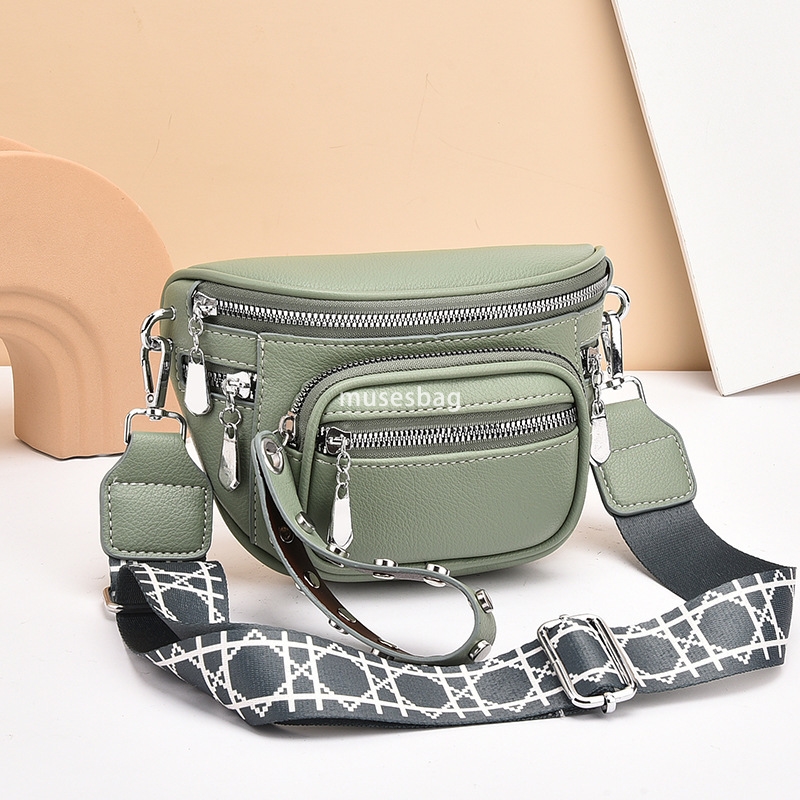 Street fashion niche design small bag summer new Korean version trend wide shoulder strap single shoulder bag women's crossbody bag underarm bag