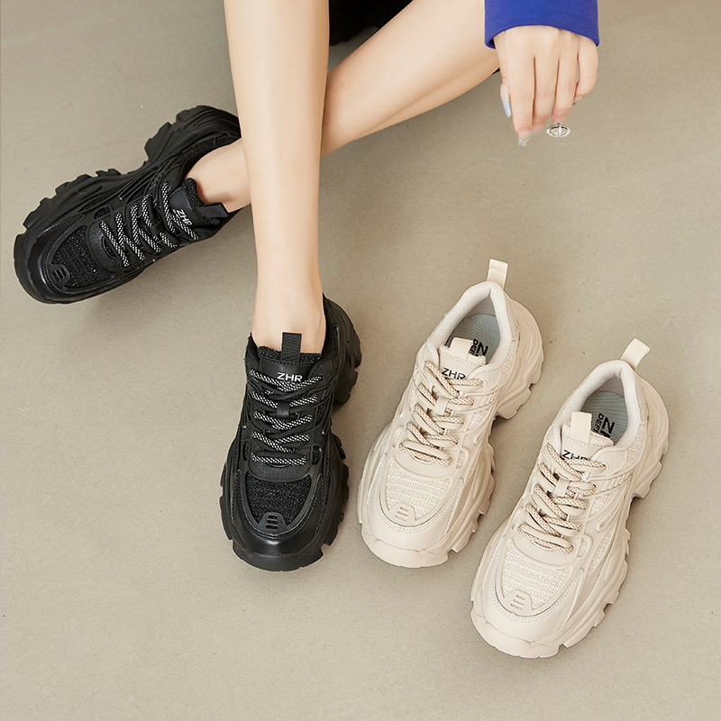 Wind Small Fragrant Daddy Shoes Women New Autumn High Grade Breathable Thick Sole Sports Casual Running Outside To Wear Ddmysaturn