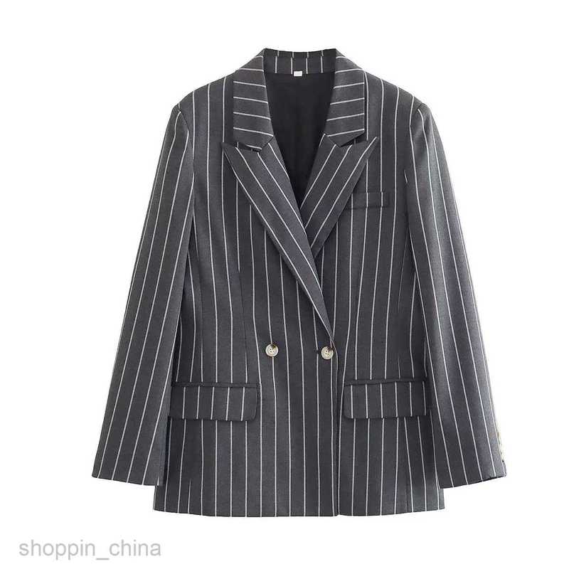 Basic Casual Dresses Women Summer New Women's striped suit jacket+vest pants set w050 9681