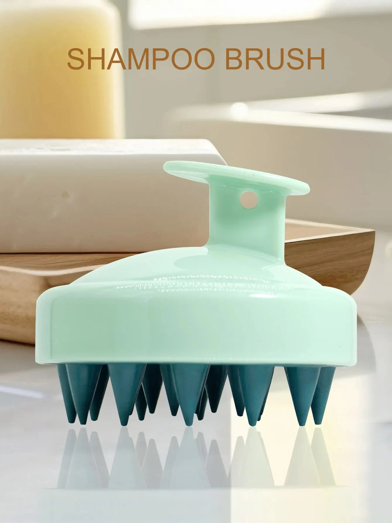 Silicone Shampoo Scalp Hair Massager Head Body Scalp Massage Brush Scalp Massage Brush Comb Magic Handle Brush Spa Massage Brush 240626