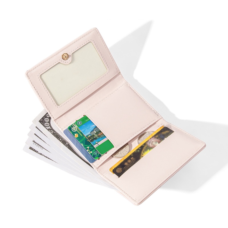 Designer Women's Fashionable Cute High end Practical Card Bag Fashion Buckle PU Leather Short 30% Fold Classic Retro Multi functional Zero Wallet