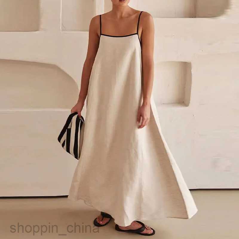Basic Casual Dresses Women Summer New Sexy Spicy Girl Backless Sleeveless Women's Fashion Simple Loose Suspended Dress
