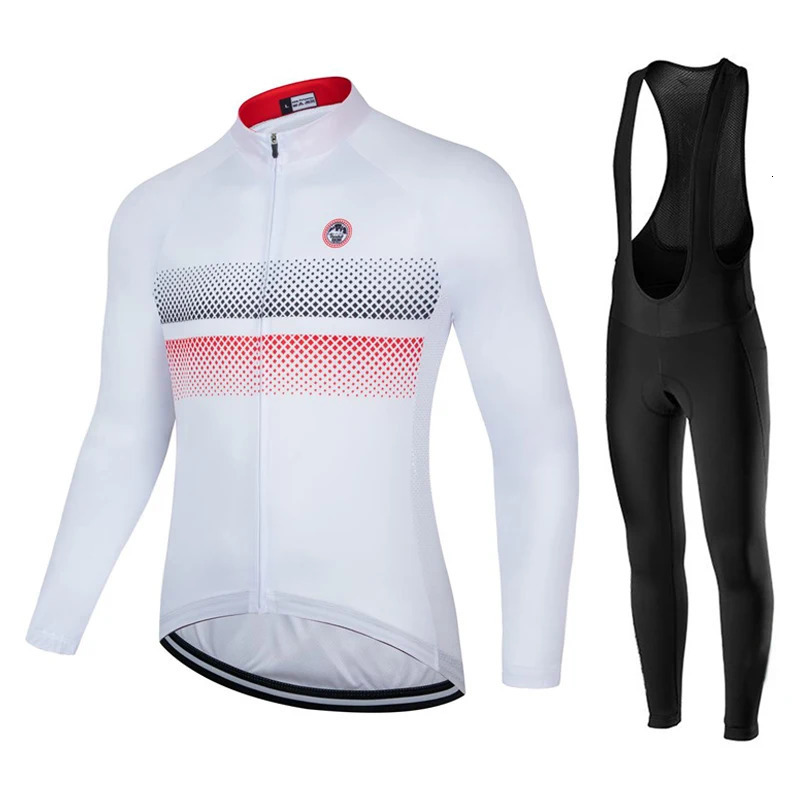 Spring Cycling Clothing Men Long Sleeve Outdoor Set Ropa Ciclismo Autumn Jersey MTB Bicycle Clothes Breathable 240620