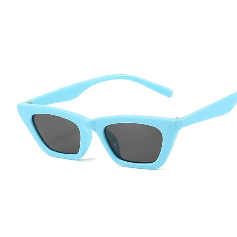 Vintage Cat Eye Sunglasses Woman Retro Shades Black Sun Glasses Female Fashion Small Frame Mirror Square Oculos De Sol 240626