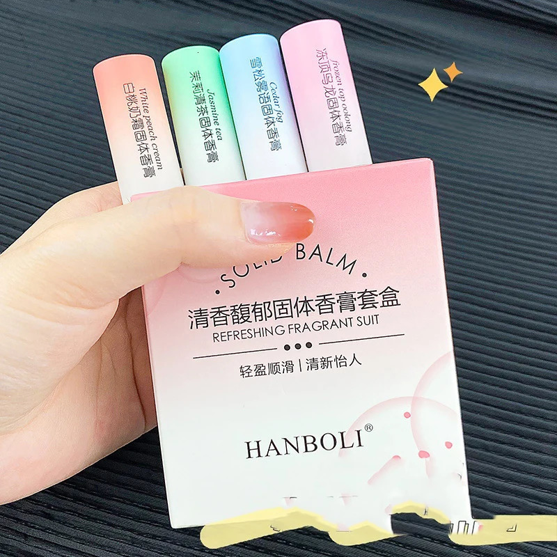 Natural Solid Portable Perfume Solid Balm Long Lasting Fresh Light Fragrance Stay Solid Perfume Body Makeup Durability 240626