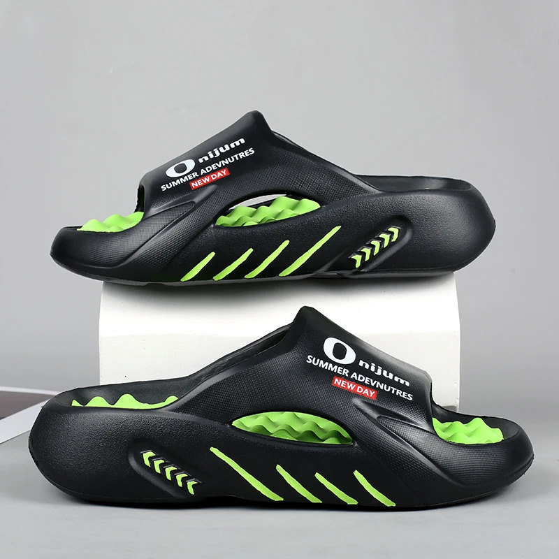 Men Slippers Summer Platform Slides Sandals EVA Softsole Shoes Indoor Outdoor Walking Beach Flip Flops 240705
