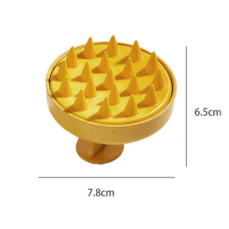 Alwafore Wet and Dry Scalp Massage Brush Head Cleaning Adult Soft Household Bath Silicone Shampoo Brush Massage Comb 240626