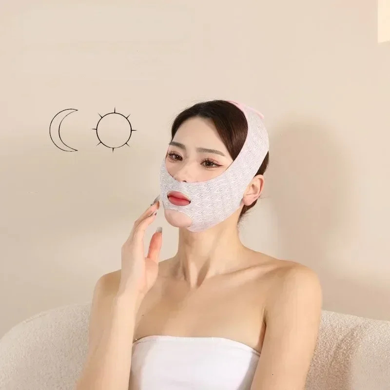 Chin Cheek Slimming Bandage V Shaper Line Mask Face Anti Strap Band Sleeping Health Beauty Skin Care Tool 240626
