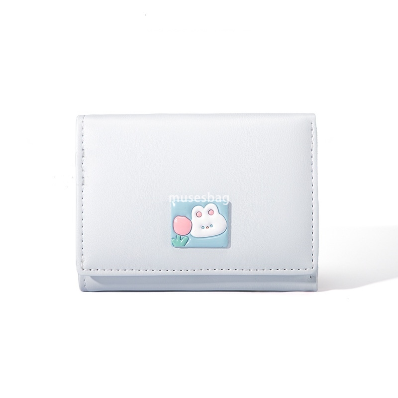 Fashionable Women's High end Classic Retro Cute Card Bag with Bright Surface Texture Multi functional Hardware Short 30% Discount Lightweight Zer