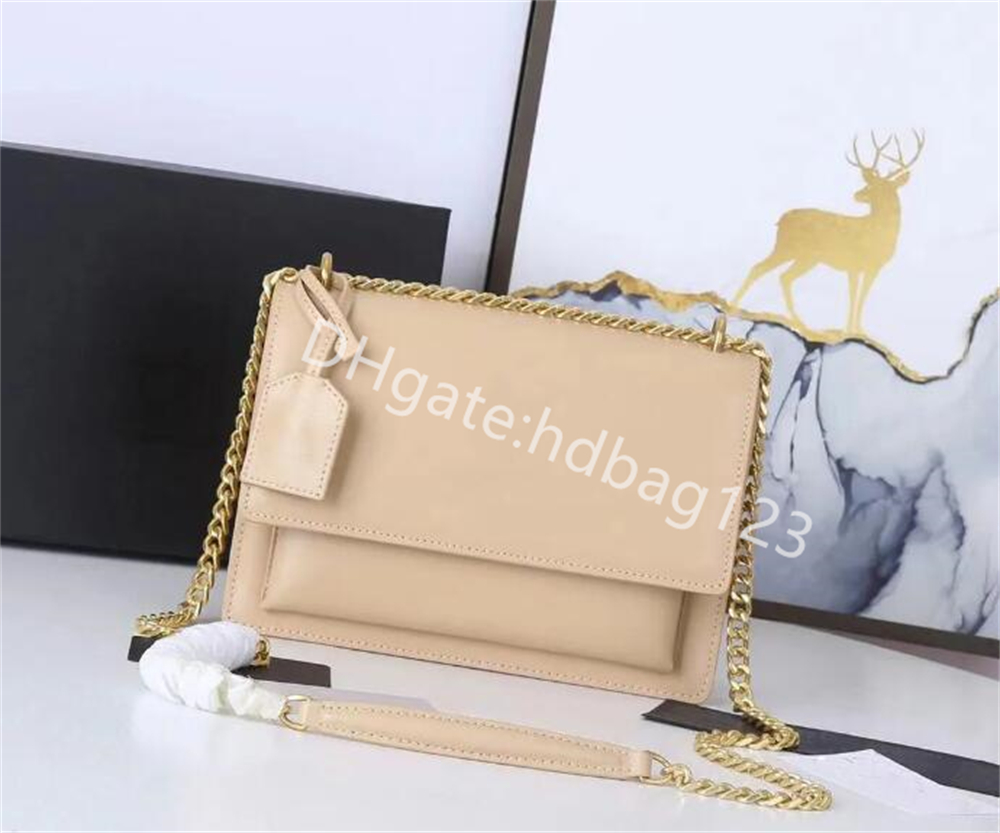 10A Luxury Designer sunset bag Classic latest color women Shoulder bags chain handbag Toothpick pattern leather womens Cross body handbags 442906