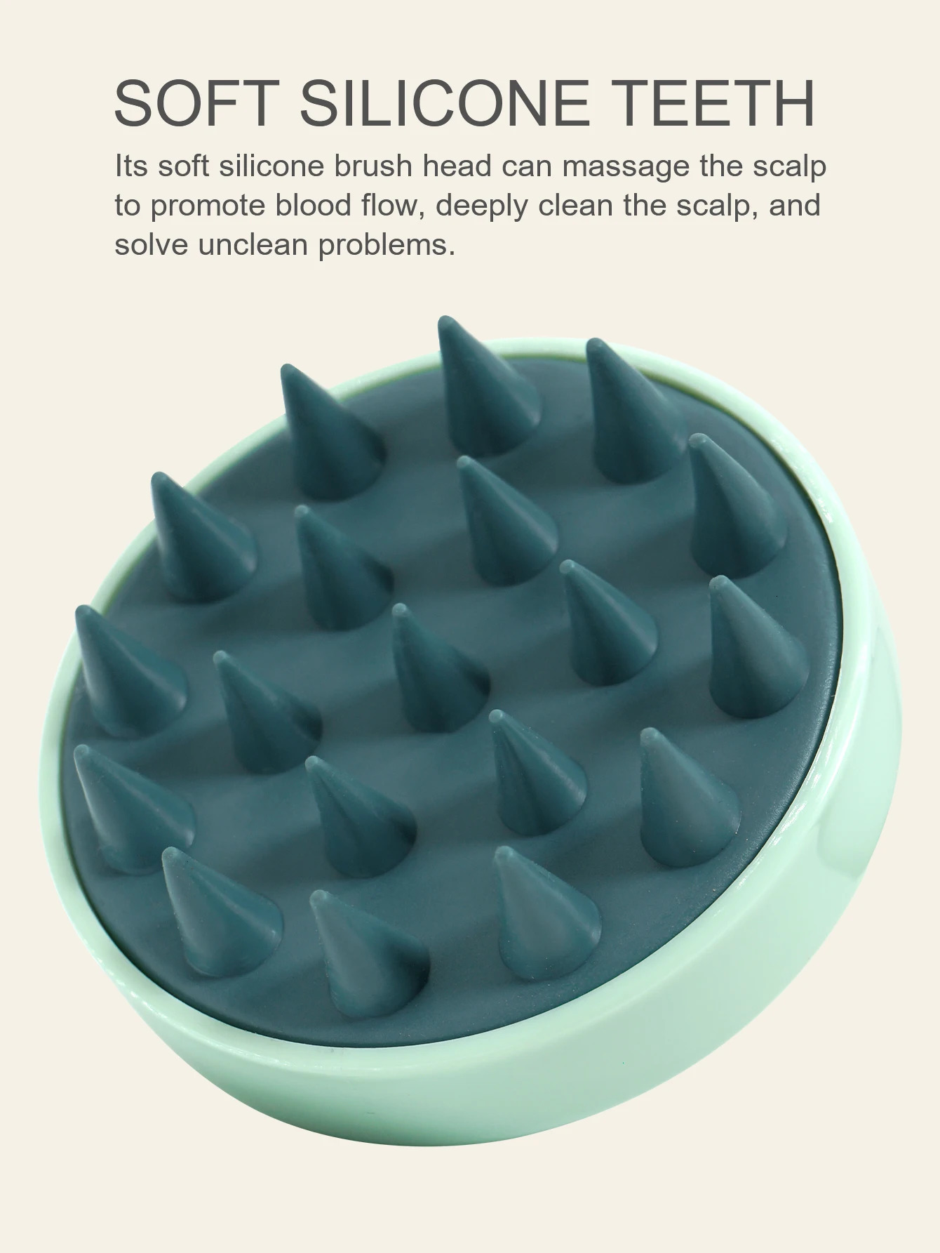 Silicone Shampoo Scalp Hair Massager Head Body Scalp Massage Brush Scalp Massage Brush Comb Magic Handle Brush Spa Massage Brush 240626
