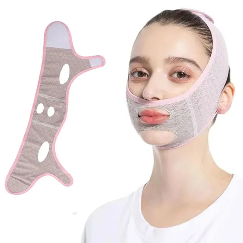 Adjustable V Face Bandage Lift Up Belt Reduce Double Chin Face Sculpting Sleeping Mask Skin Care Tool Face Tapes 240626