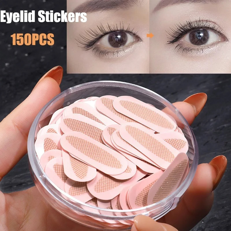 Eyelid Stickers Mesh Breathable Natural Double Eyelid Tape Big Eyes Lift Beige Strips Non-marking Self-adhesive Double Eye Tools 240626