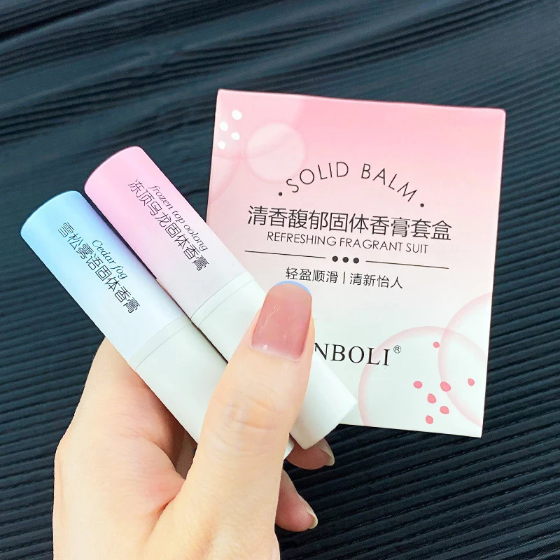 Natural Solid Portable Perfume Solid Balm Long Lasting Fresh Light Fragrance Stay Solid Perfume Body Makeup Durability 240626