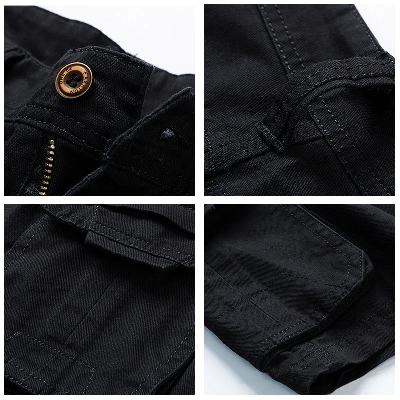 Mens Summer Green Tactical Cargo Shorts Fashion Cotton Casual Military Short Pants Men Loose Pocket 240620