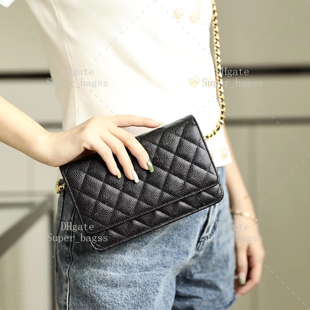 20ADesigner bag Luxury Handbag 19CM Chain bag Genuine leather Evening bag Delicate knockoff Flap bag With Box YC027