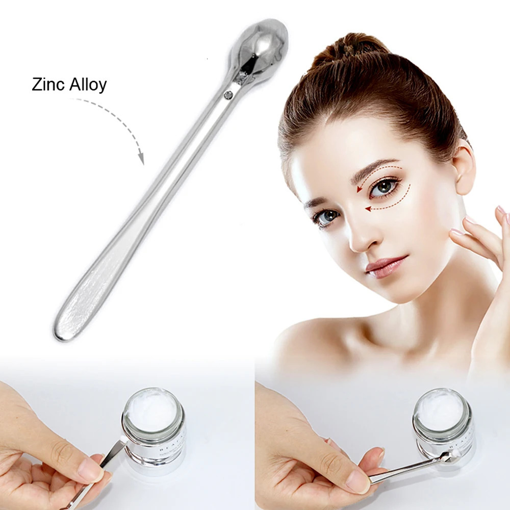 2PCS Face Eye Ball Massager Eye Cream Applicator Cosmetic Spatulas Anti Eye Roller Massage Stick Mask Spoon 240626