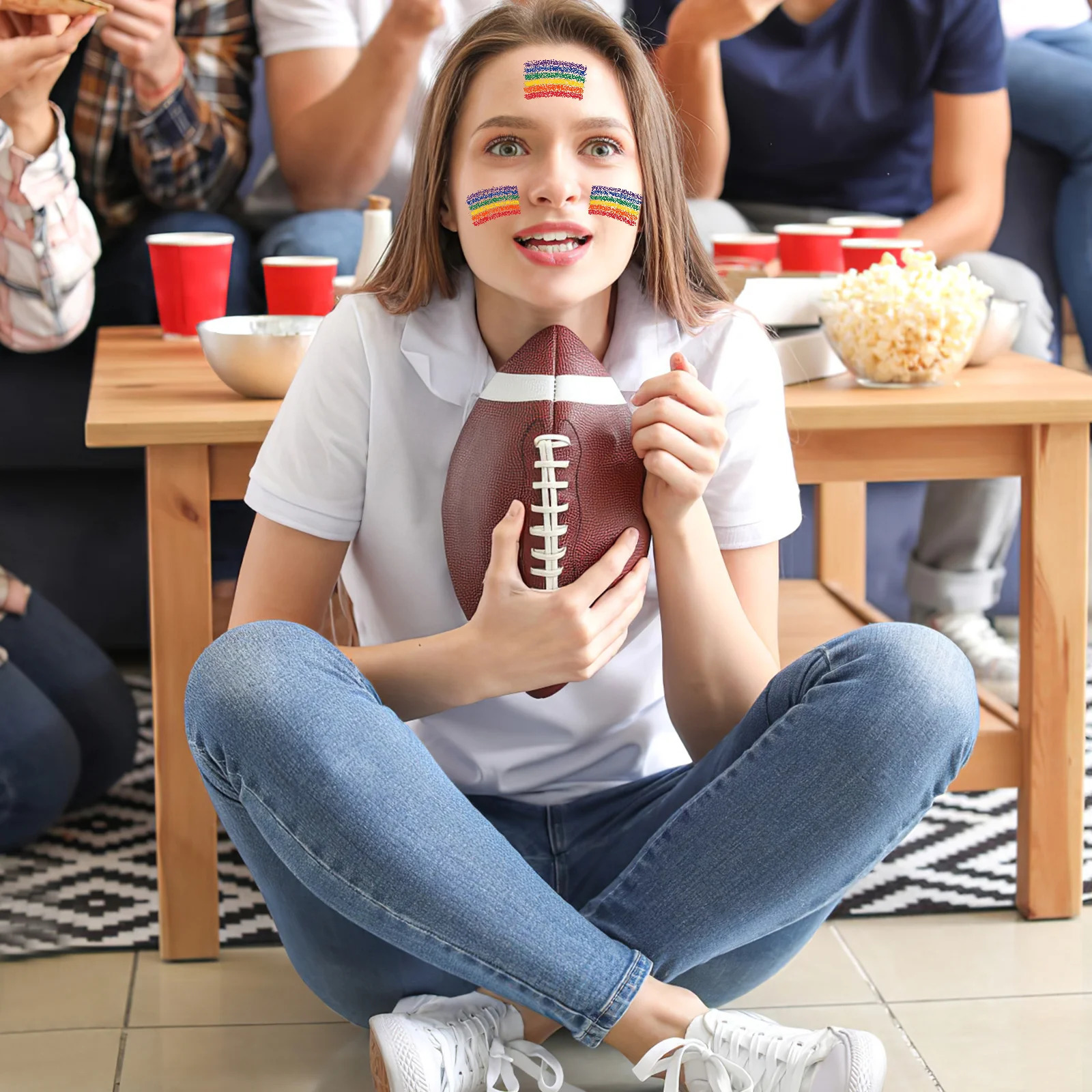 4pcs Pride Face Paint Rainbow Make Face Body Paint Sticks Color Crayons Party Supplies 240626