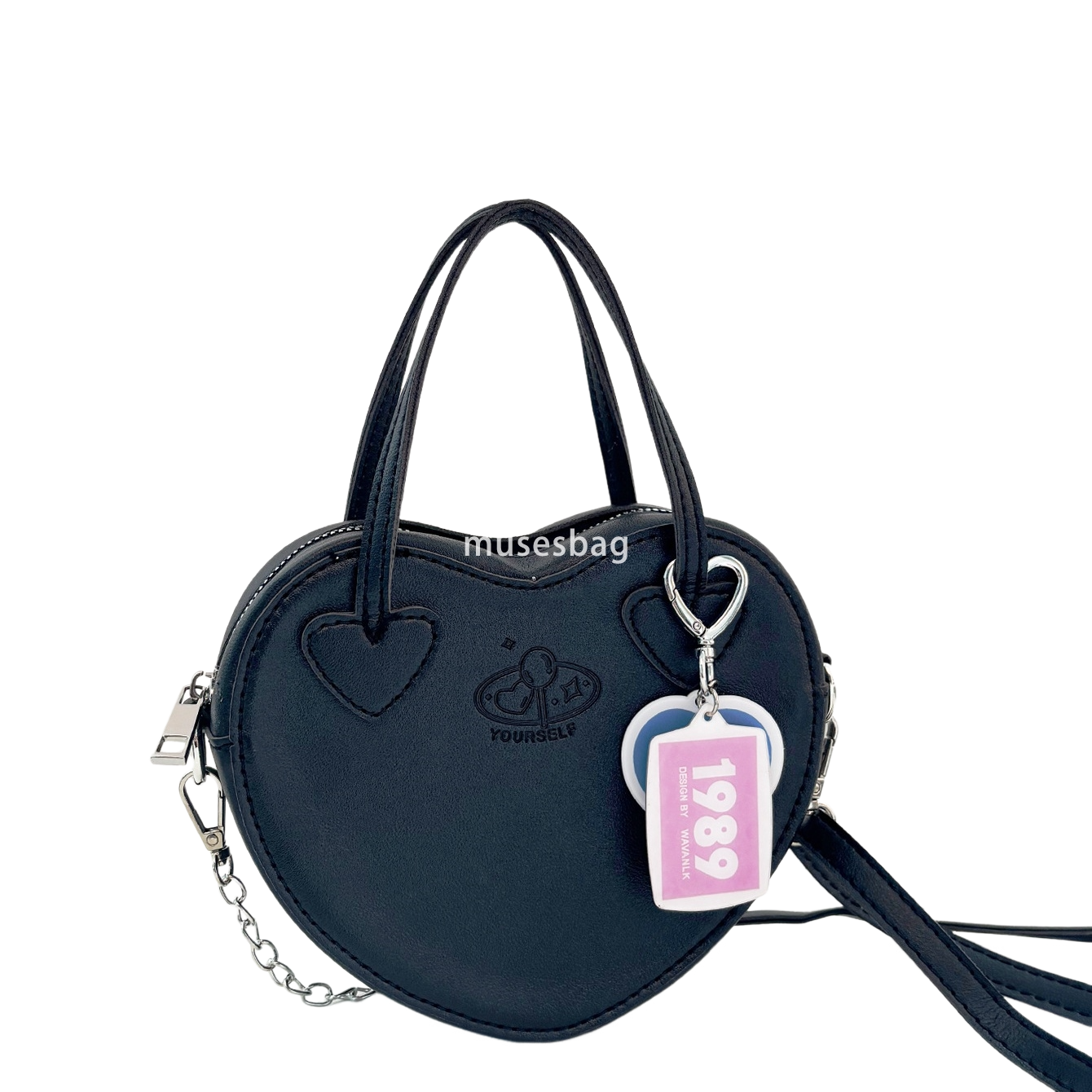 New street trend niche design with cheese and milk candy homemade sweet girl crossbody bag playful peach heart handbag mini heart shaped bag