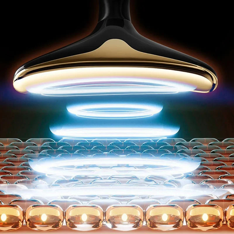 3 In 1 Face Massager Neck Eye Massage Introducer Microcurrent Skin Rejuvenation Anti Aging Beauty Device Drop 240626