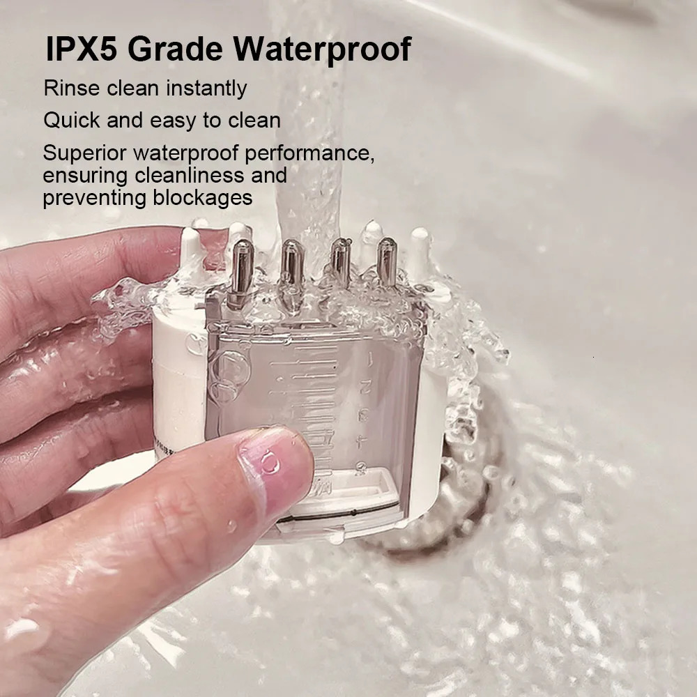 Electric Head Scalp Massager Waterproof Head Scratcher Oil Serum Comb Hair Brush Treatment With Red Light 240626