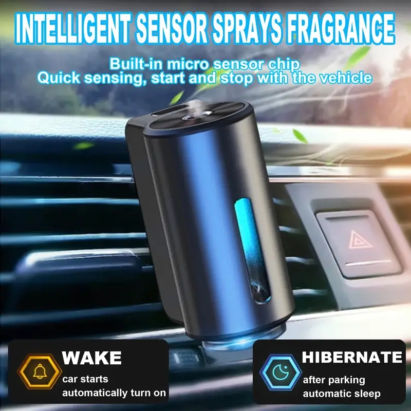 Car Aroma Diffuser Aromatherapy Spray Freshener Machine Air Conditioning Vents Essential Car Oil Diffuser