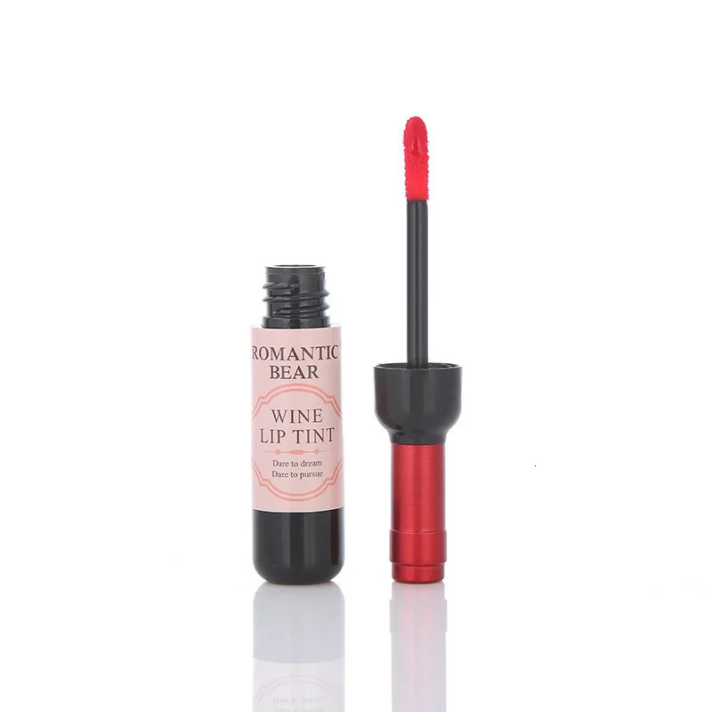 24Pcs Wine Lip Tint 6 colors Waterproof Wine Lip Stain Long Lasting Matte Liquid Wine Bottle Lipstick Lip Gloss for Women Makeup 240621 - view 6