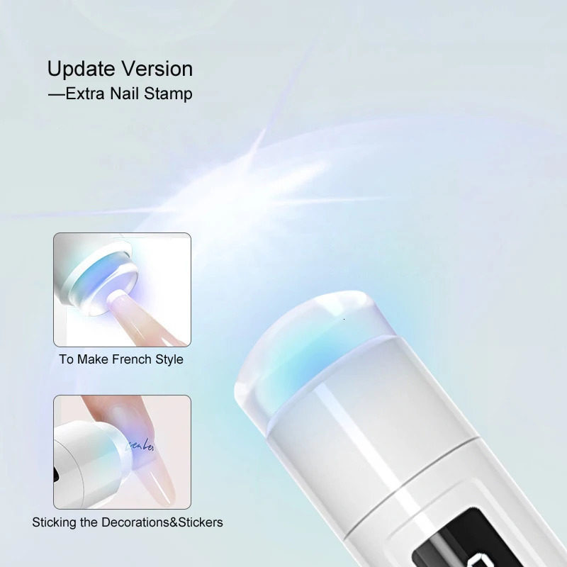 Portable Mini Led Nail Lamp Rechargeable Mini UV Led Lamp for Nails Gel DryCordless Resin Curing UV Light Mini Nails Dryer 240626