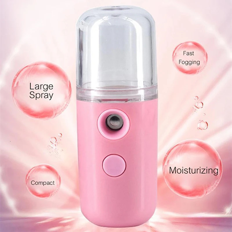 30ml Mini Humidifier For Car Home Office Portable Rechargeable Small Wireless Personal Face Sprayer Cool Mist Maker Humidifier 240626