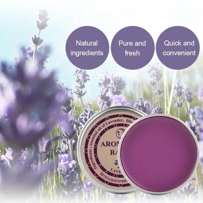 Effective Lavender Aromatic Balm Help Improve Sleep Soothing Cream Essential Oil Insomnia Relieve Stress Anxiety Cream 240626